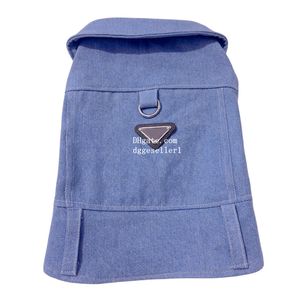 Designer Roupos de cachorro Marca vestuário cão jeans jeans casaco azul azul para menino cães de menino cachorros roupas de cachorro conforto colar