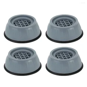 Badmattor 4st/Set Anti-Vibration Pads Plastic Washing Machine Feet Anti-Slip-Proof Kylskåpskuddar