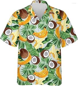Erkekler Sıradan Gömlek Yaz Hawaiian Komik 3d Baskı Gömlek Erkek Kadın Moda Tek Kısacası Kısa Kollu Bluz Erkek Giyim