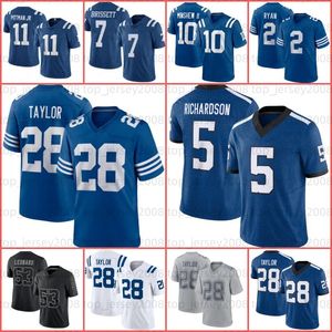 28 Jonathan Taylor Anthony Richardson Football Jerseys Josh Downs Quenton Nelson Peyton Manning Matt Gay Minshew II Alec Pierce Deforest Buckner Michael Pittman Jr