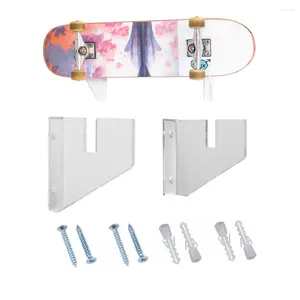 Hooks Display And Storage Made Easy With Clear Acrylic Stand Skateboards Is Sturdy Durable Enough