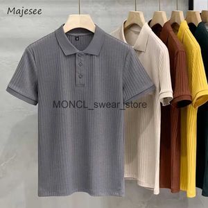 Men's T-Shirts Hot selling mens casual office T-shirts fashionable and simple basic summer handsome clothing top Tees Ulzzang short sleeved comfortable H240408