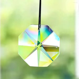 Ljuskrona Crystal 1pc Clear Octagon Prism Facet Pendant For Chandeliers Suncatcher Home DIY Holiday Lamp Hanging Decorations Accessories