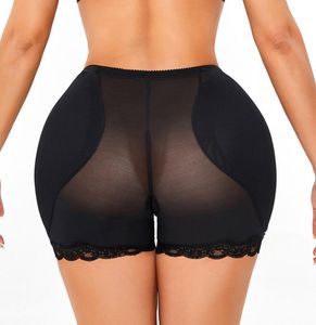 Women Low Waist Underwear Sponge Pads Body Shapers Hips Up Belly Slim Fake Ass Pants Padded Shapewear Panties Hip Pads Plus Size3514041