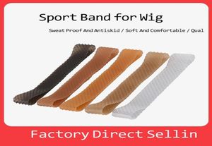 Wig Wig Wig Gripper Silicone Grip Head Band unisex a forma di corda a forma di sport elastico fascia per capelli elastrella elastico sport sport scanda pelle nero c6213495