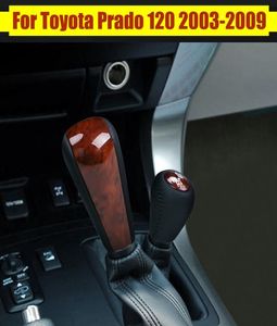 PU Leather Car Automatic Gear Shift Knob Gearstick Shifter Lever Knob For Prado 120 2003 2004 2005 2006 2007 2008 20095201271