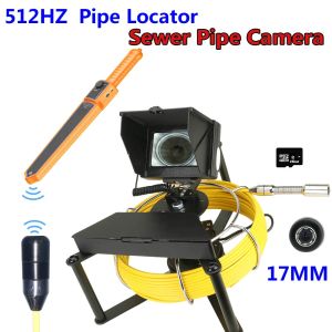 Cameras MOUNTAINONE 4.3inch IPS Monitor Sewer Pipe Inspection Camera with 512HZ Pipe Locator 16GB DVR Industrial Endoscope