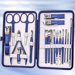 Kits 919pcs/set Nail Cutter Set Stainless Steel Nail Clippers Set With Folding Bag Manicure Kits Scissors Makeup Beauty Tool 2023