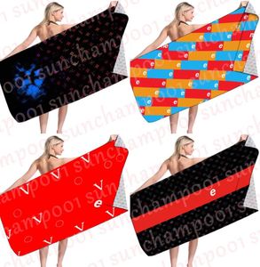 Schnell trockenes Badetuch Sommerferien Beach Zubehör Designer Soft Beach Handtuch Buchstabe gedruckte Handtücher Decke5297512