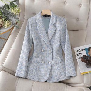 Abiti da donna da donna di lusso piccola fragranza francese ol tweed blazer abito autunnale blazer di fan di fascia alta