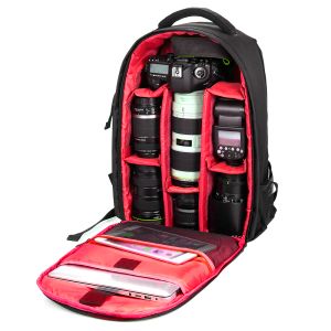 Taschen Multifunktionaler Kamera -Rucksack im Freien im Freien DSLR Digitalkamera Video -Rucksack wasserdichte Fotokamerasetasche