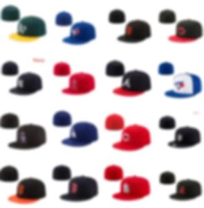 2024 Fan's Letter Fitted Baseball Fited Hats Casquettes Chapeus Mix Order Storlek Stäng platt Bill Bas Ball Full Stängda Caps Bone Chapeau Storlek 7-8