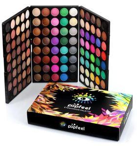 PopFeel 120 färger Eyeshadow Palette Earth Natural Nude Smoky Multi Color Make Up Eye Shadow Palettes3026798