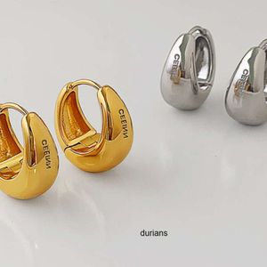 New Earrings Designer For Women 925 Sterling Silver Hoop Stud Fashion Gold Color Women Party Weddings Jewelry