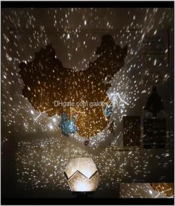 Other Decor Galaxy Projector Lamp Home Planetarium Led Starry Sky Lights Table Decoration Bedroom Battery Powered Constellation Di6388385