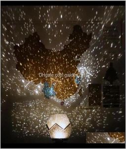 Andere Dekor Galaxy Projector Lamp Home Planetarium LED STARRY HIME LICHTER Tisch Dekoration Schlafzimmer Batterieantrieb Sternhalter DI6388385