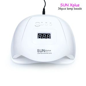 Accesories Sunx Plus 72W LEDネイルランプネイルドライヤー36LEDSすべてのゲル用ポリッシングサンライトタイマー10/30/60Sネイルマニキュアツール