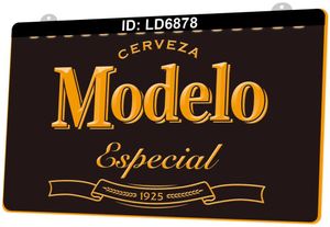 LD6878 Modelo Especial Beer 3D Engraving LED Light Sign Whole Retail5235071