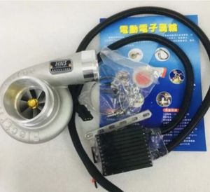 Turboladdare elektrisk turboladdare turbo supercharger kit tryck motorcykel luftfilter intag för alla bilimped hastighet droppleverans m dhxib