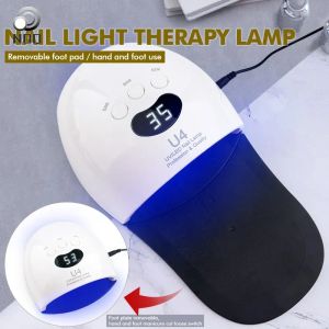 Kurutucular 30 Tırnak Kurutucu Ayak 2in1 UV LED lamba Çivi Kurutucu Zamanlayıcı LCD Ekran Kızılötesi Algılama Güneş Lambası Çivi Kurutucu Manikür Aracı