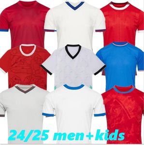 Çek Cumhuriyeti Futbol Formaları İsviçre Evi Uzak 24 Avusturya Kırmızı Mavi Beyaz 2024 2025 İzlanda Spor Futbol Gömlekleri Spor Giyim Sırbistan Camisola Euro Kupası Kolarov