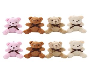 Plush Toys Simulation Bear Pendant Mini Doll 9cm fyllda djur Toy Cartoon Children Birthday Present Keychain Z24569029120