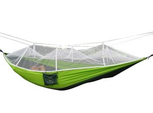 Mosquito Net Hammock Podwójne osobiste namioty kempingowe na świeżym powietrzu 260140 cm Family Camping Tents S2537862