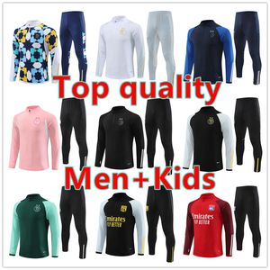 Lyon Algeria Track -Suit Allenamento Mbappe Chandal 2024 25 Sopravvissuto TUTA Retro Fubol Soccer Soccer Traccettatura da calcio Kit Kid Kid Men and Kids Kit