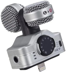 Mikrofony 100% Oryginalne Zoom IQ7 MS Mikrofon stereo dla iPhone/iPad/iPod Touch