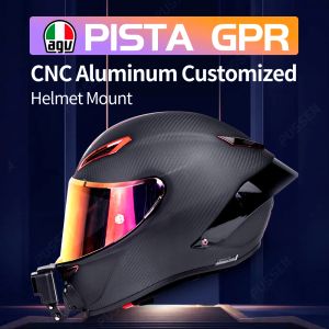 Kameras Tuyu Customized AGV Pista GPRR CNC Aluminium Helm Kinnhalter