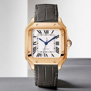 Neue klassische Designerwache Luxury Watch Mode 2813 Bewegung Square Tank Gold Silber Mens Uhren Montre de Luxe Business Trendy 47mm Gehäuse Armbanduhr