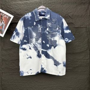 Top Quality Summer Men Men Designer Jean футболка джинсовые шорты и рубашка костюмы повседневные пар