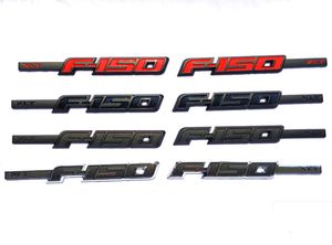 1PAIRSET Ford XLT F150 Emblema del corpo 3D Porta Distinta di badge in plastica Derve Abs Black Red 2642 cm Big Size33312447