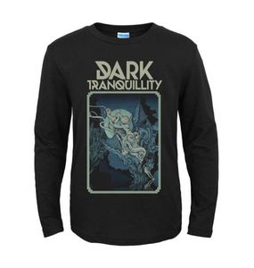 MEN039S Tshirts Tasarımlar Koyu Tranquility Rock Moda Marka Erkekler Kadın Tam Uzun Kollu Gömlek Ağır Siyah Metal Punk Gotik S9347430