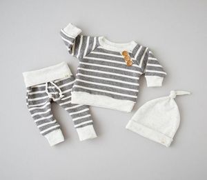 Recém -nascidos Baby Garoth Clothing Set Cotton Toddler Roupet Kids Fall Roupas Boutique Pijamas de roupas de dormir infantis7540543