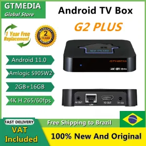 Box GTMedia G2 Plus Android TV Box 4K Ultra HD Amlogic 905W2 64bit Quad Core Arm 2GB+16GB 2.4G WIFI Smart TV Player