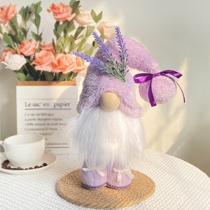 Novo rosto menos boneca boneca boneca purple tecido anão boneca desktop decoração ornament infantil machine de boneca de pata para crianças atacado