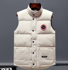 Designer Down Weste Pocket Jackets Parkas Zipper Abzeichen Männer Downs Casual Coat Goose Tops Outwear Outweer Multiple Color Down Jacke Outdoor