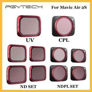 アクセサリオリジナルPGYTECH MAVIC AIR 2SフィルターUV CPL NDPL ND 8 16 32 64 DJI Mavic Air 2Sアクセサリー用カメラレンズフィルター