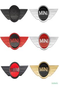 Bilstyling kolfiber 3D Metal Stickers Emblem Badge för Mini Cooper One R50 R52 R53 R56 F55 F56 R57 R58 R59 Tillbehör7058559