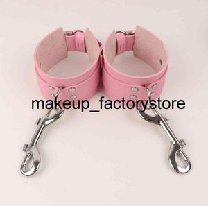 Massage BDSM Restraints Adult Erotic Leather Pink Handcuffs Bondage Fetish Fantasy Sex Toys For Women Couples Games Flirting Store1860620