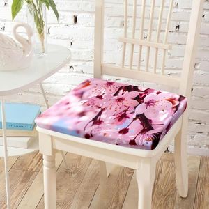 Pillow Cherry Blossoms Printing Chair Backrest S Resting Mats Rv Chairs Pad Adults Students Reading Bedroom Home Decor