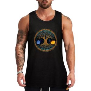 Astral Tree of Life Tank Top Sleeveless Ment da uomo Mens Abbigliamento Brands Tops 240408