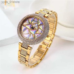 الساعات النسائية Uthai CQ199 Colorful Gemstone Dial Dial Full Diamond Tomen