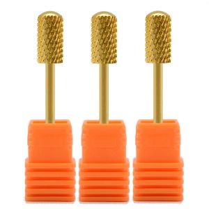 Klänningar 15st/Lot Carbide Nail Art Salon Drill Bit Slät topp 3/32 '' Ny elektrisk fil för Manicure Hine Tools