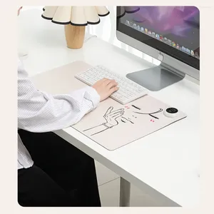 Carpets Large Intelligent Heated Mouse Pad Cute Electric Heating Office Desktop Warming Table Mat For Student