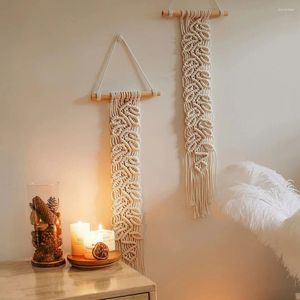 Tapestries Hand-woven Color Macrame Tapestry Wall Ornament Bohemian Craft Decoration Gorgeous For Home Bedroom