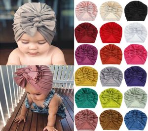 Bandas da cabeça bebê recém -nascido chapéu de cabeça de algodão Baby Turban Knot Cabeça para meninas Bandas de cabeça para meninas 5371888