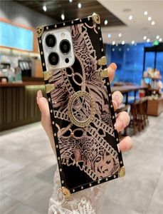 Moda Leopard Casos de telefone para iPhone 14 14PRO13 12 11Pro x xs max xr Painted Dream Catcher Galaxy S23 S22 S21 Nota 20 10 L5683214