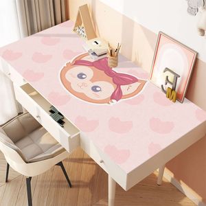 Cartoon Student Desk Mat Girl Cartoon Style Crystal Velvet Tabellduk TABLAND PRAKTISK Skrivande